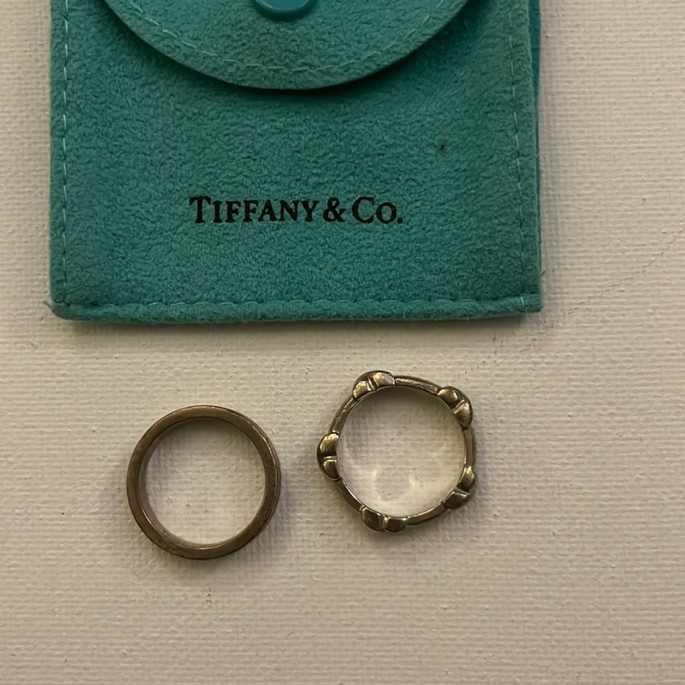 TIFFANY & CO Sterling Silver (2) Rings